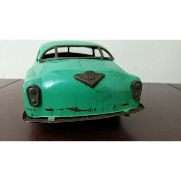 Vintage 1949 Tin Friction CADILLAC Coupe Metal green Toy Car Promo ULTRA RARE! - Picture 4 of 10